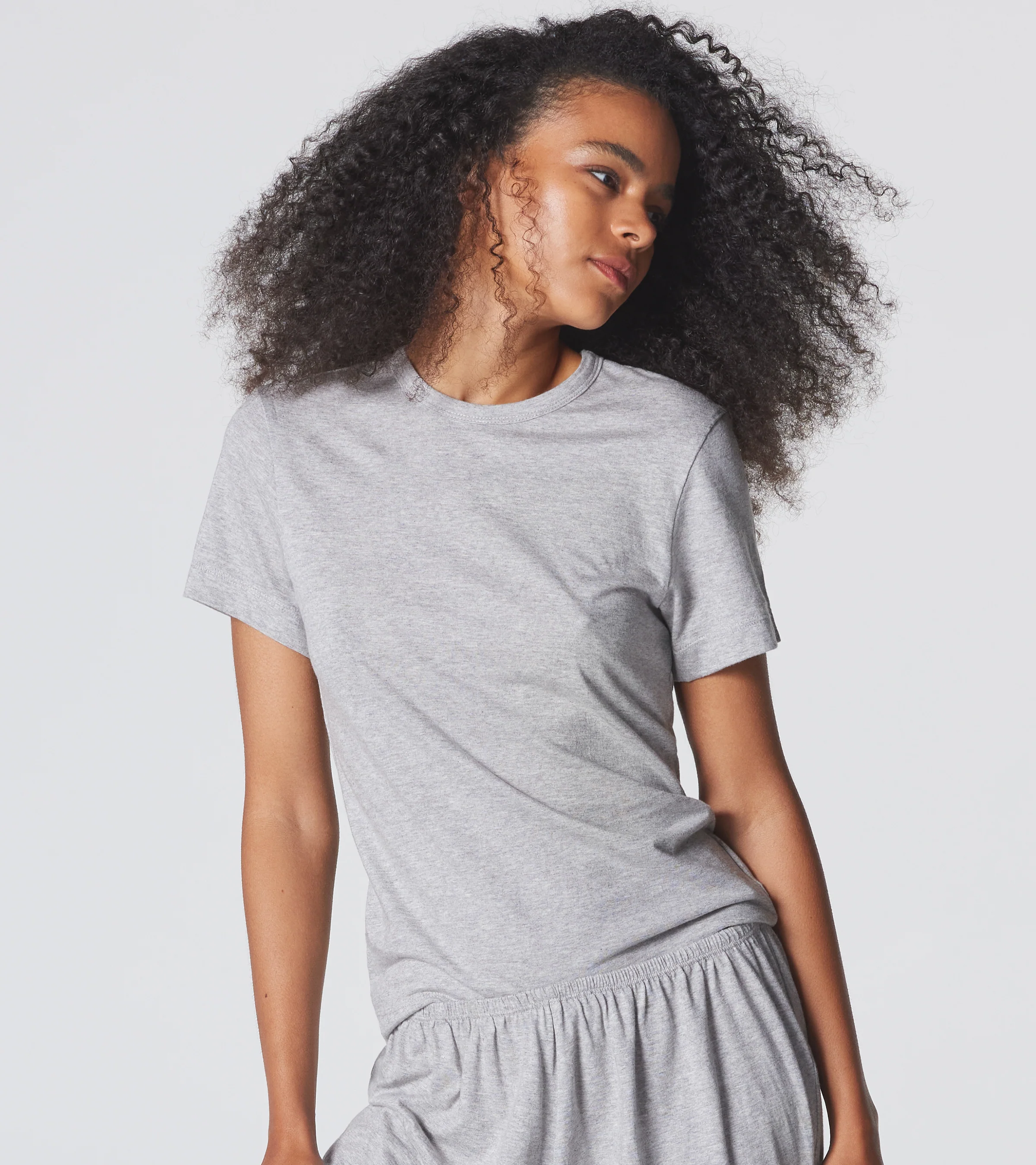 The Room Key Short Sleeve - Grey Melange - Image 3