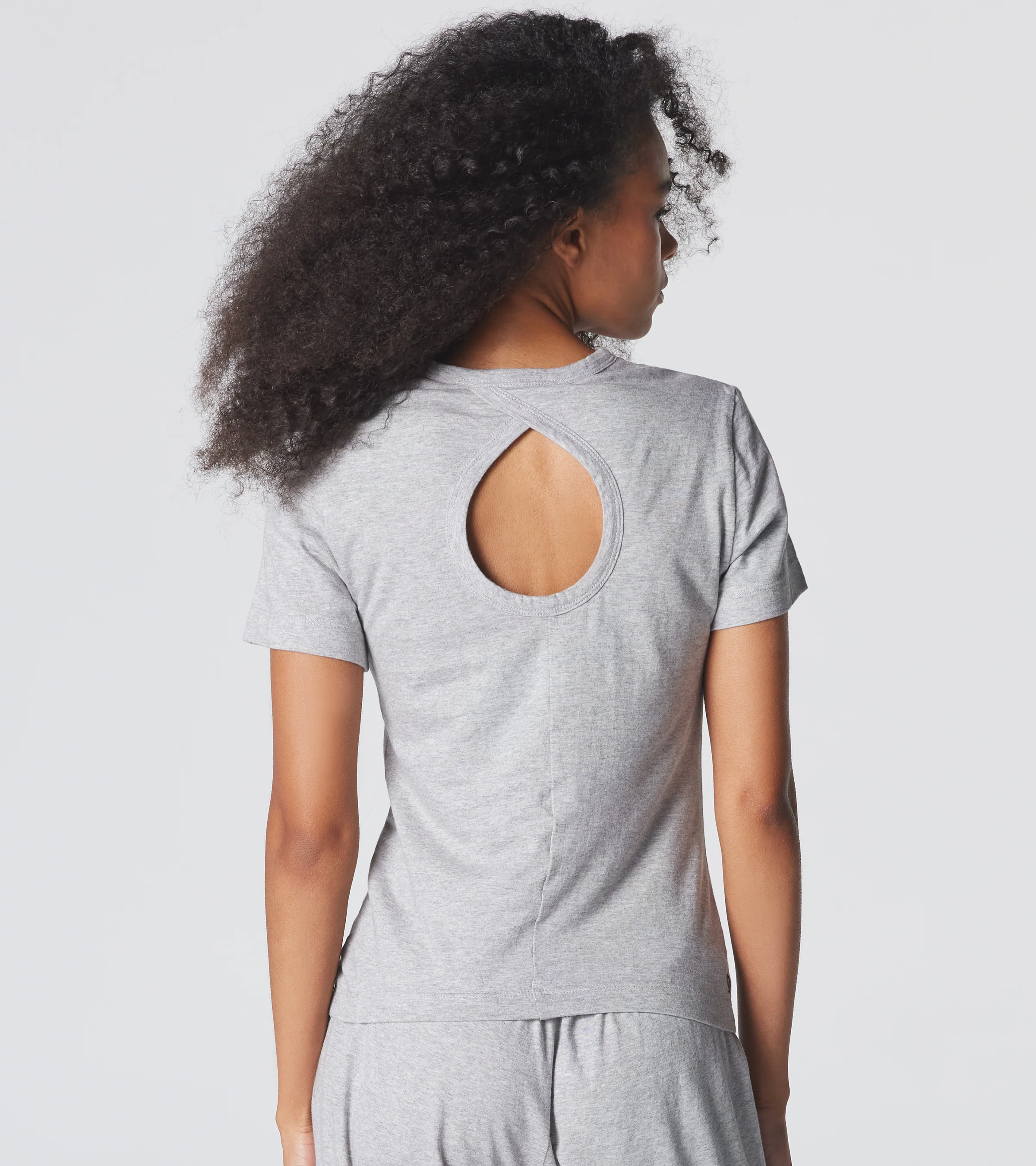 The Room Key Short Sleeve - Grey Melange - Image 4