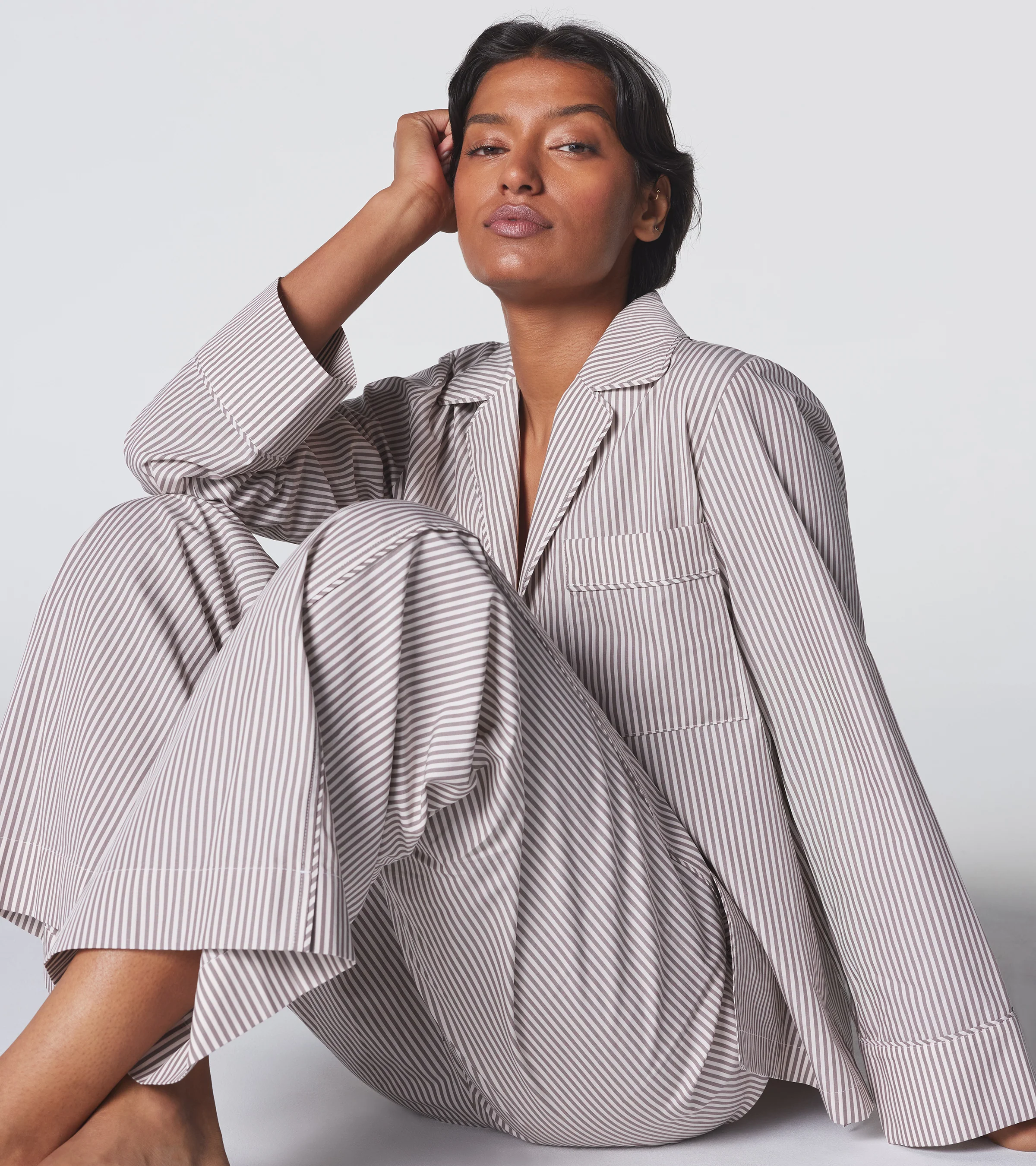 The Turndown Pant - Latte Stripe - Image 3