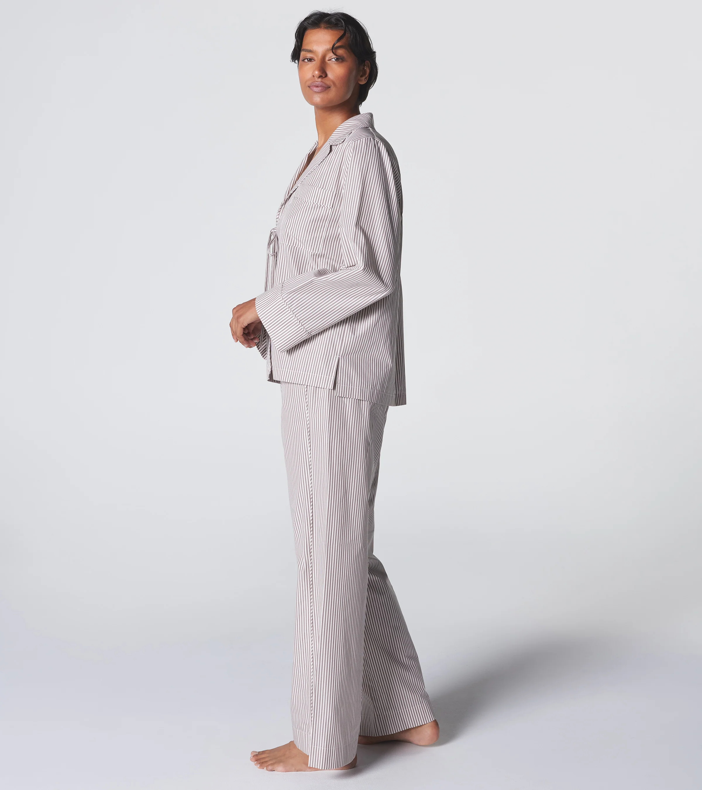 The Turndown Pant - Latte Stripe - Image 4